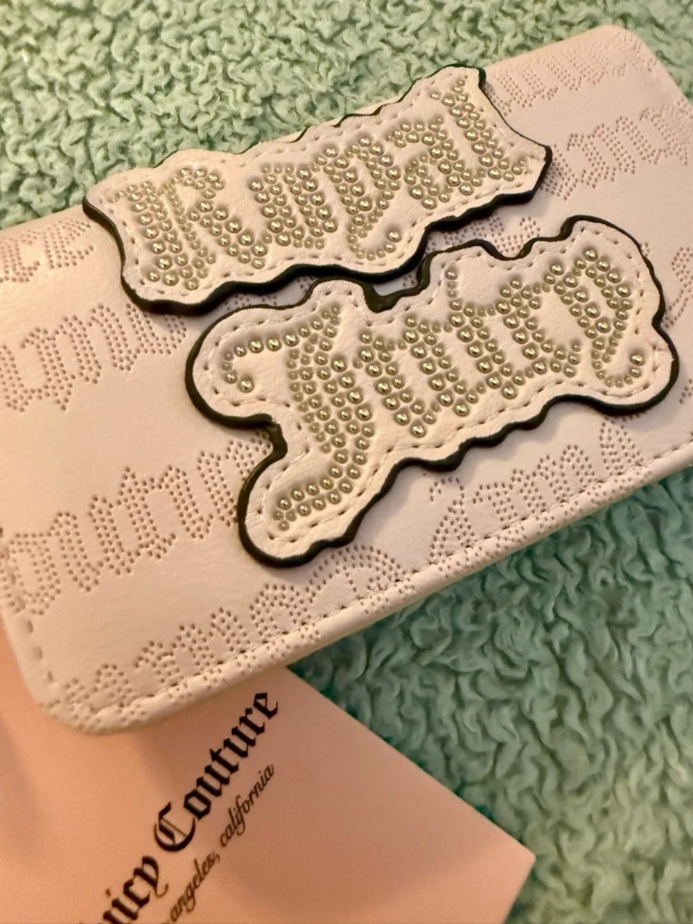 Juicy Couture Light Pink Crystal-Embellished Wallet - Picture 3 of 9